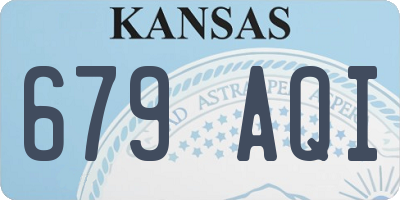 KS license plate 679AQI