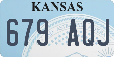 KS license plate 679AQJ