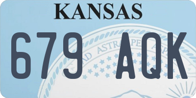 KS license plate 679AQK