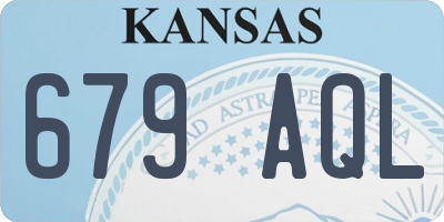 KS license plate 679AQL
