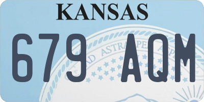 KS license plate 679AQM
