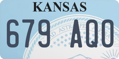 KS license plate 679AQO