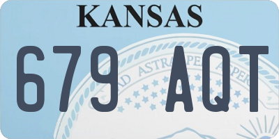 KS license plate 679AQT