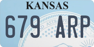 KS license plate 679ARP