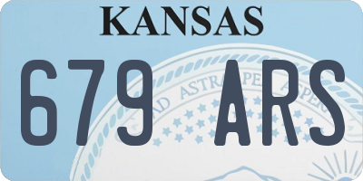 KS license plate 679ARS