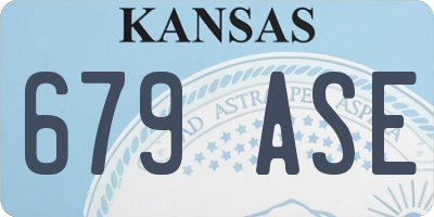 KS license plate 679ASE