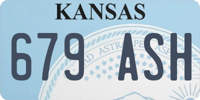 KS license plate 679ASH