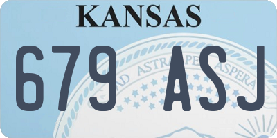 KS license plate 679ASJ