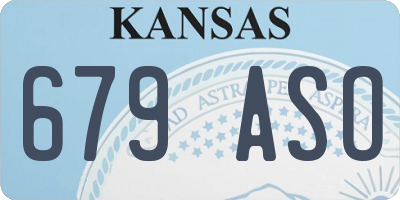 KS license plate 679ASO