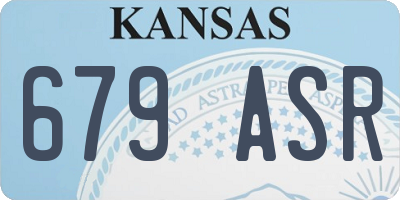 KS license plate 679ASR