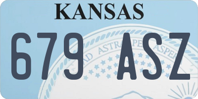 KS license plate 679ASZ