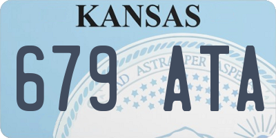 KS license plate 679ATA