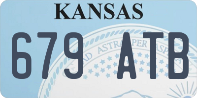 KS license plate 679ATB