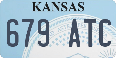 KS license plate 679ATC