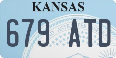 KS license plate 679ATD