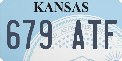 KS license plate 679ATF