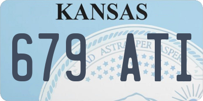 KS license plate 679ATI
