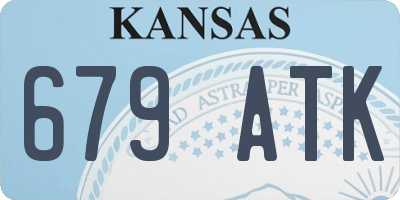 KS license plate 679ATK