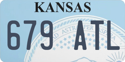 KS license plate 679ATL