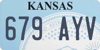 KS license plate 679AYV