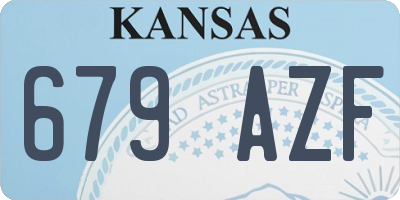 KS license plate 679AZF
