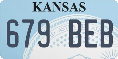 KS license plate 679BEB