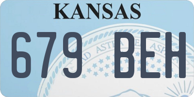 KS license plate 679BEH