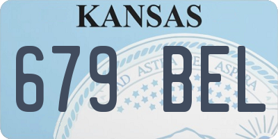 KS license plate 679BEL