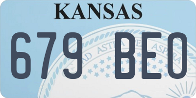 KS license plate 679BEO