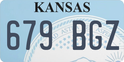 KS license plate 679BGZ