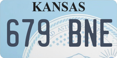 KS license plate 679BNE
