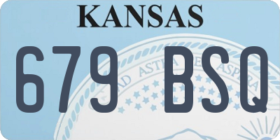 KS license plate 679BSQ