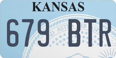 KS license plate 679BTR