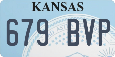 KS license plate 679BVP