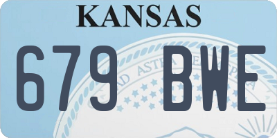 KS license plate 679BWE