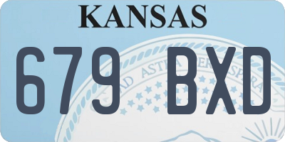 KS license plate 679BXD