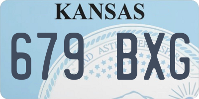 KS license plate 679BXG