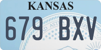 KS license plate 679BXV