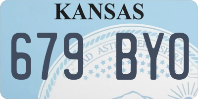 KS license plate 679BYO