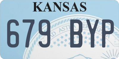 KS license plate 679BYP
