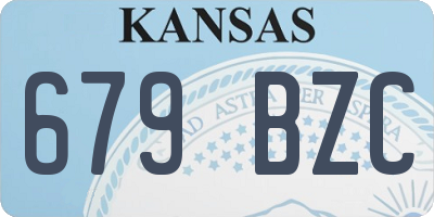 KS license plate 679BZC