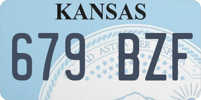KS license plate 679BZF