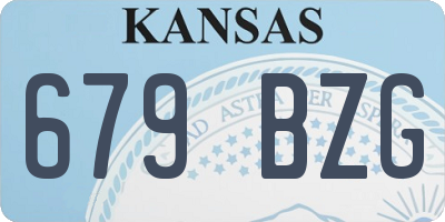 KS license plate 679BZG