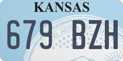 KS license plate 679BZH
