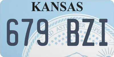 KS license plate 679BZI