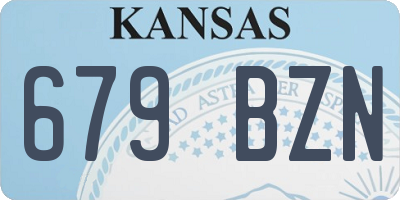 KS license plate 679BZN