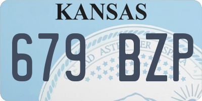 KS license plate 679BZP