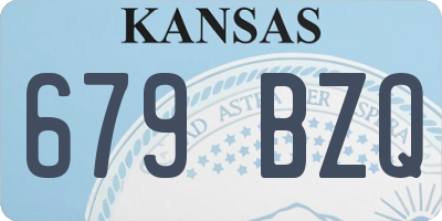 KS license plate 679BZQ