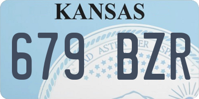 KS license plate 679BZR