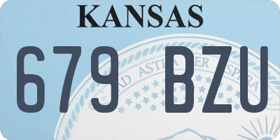 KS license plate 679BZU